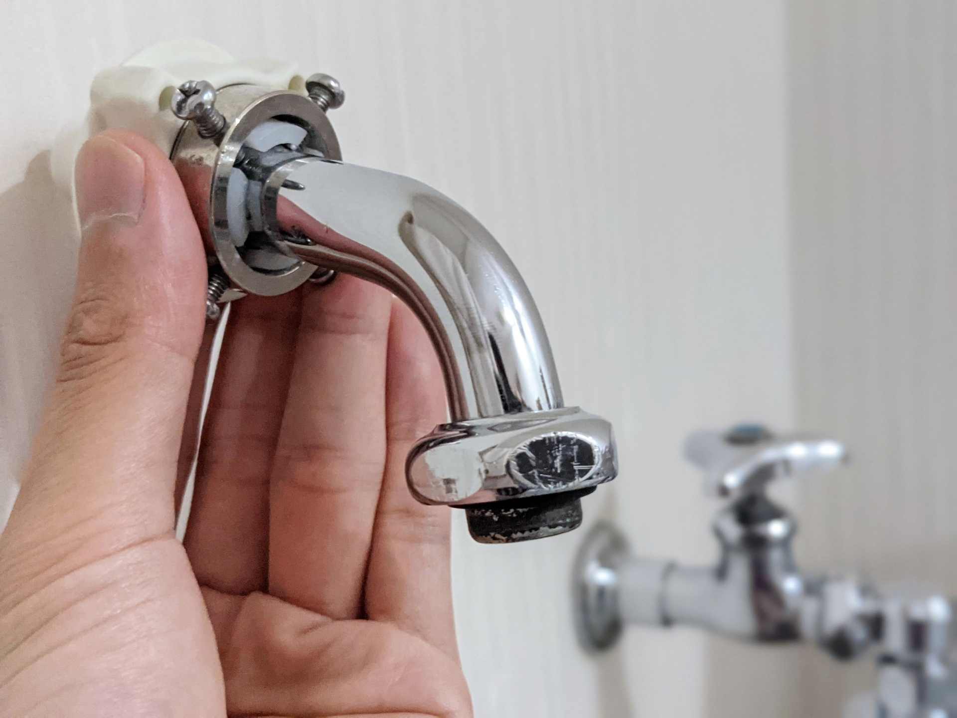 洗濯水道のパッキン交換