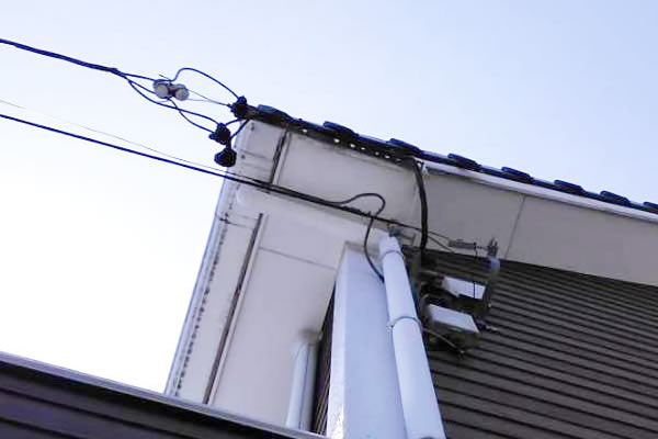 テレビアンテナ取り換え前
