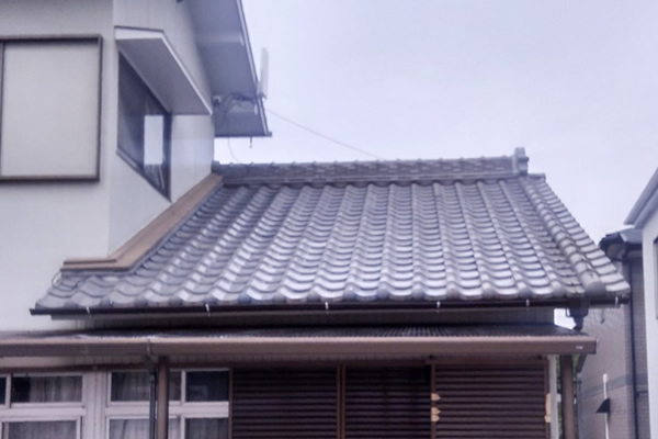 交換後の雨樋の様子