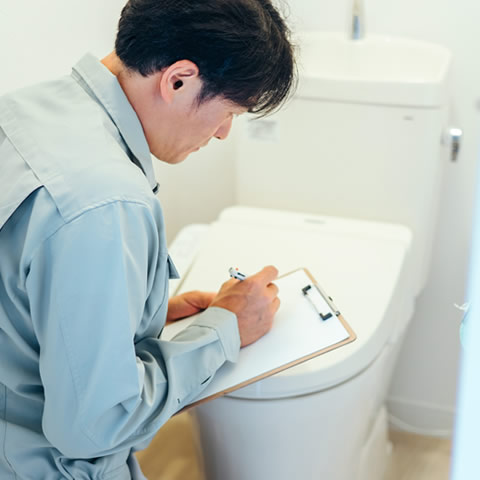 ロータンク修理の最終確認