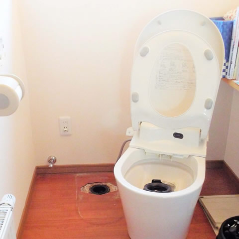 取り外した便器